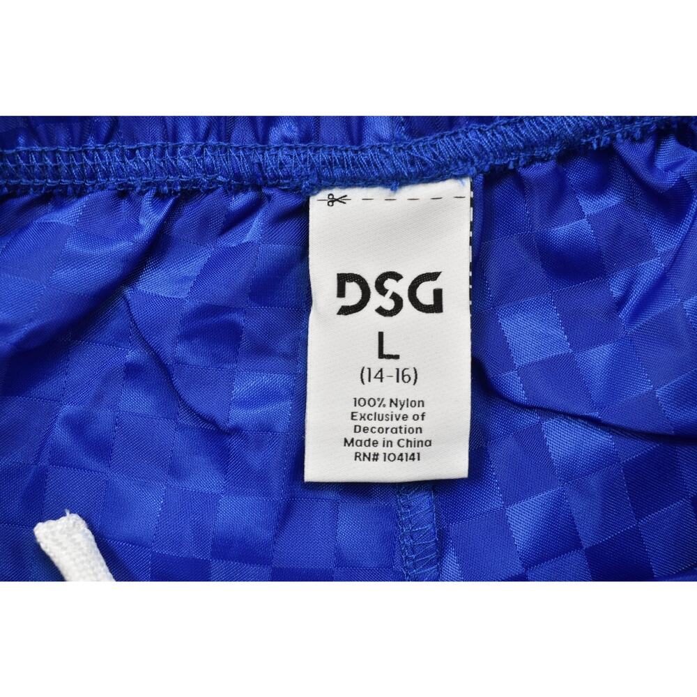 DSG Boys' L Woven Soccer Short Team Royal Blue Geometric Regular Size L NEW - Picture 6 of 8